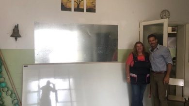 Photo of Donación del Rotary para la extensión de la escuela N° 501