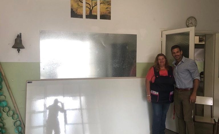 Photo of Donación del Rotary para la extensión de la escuela N° 501
