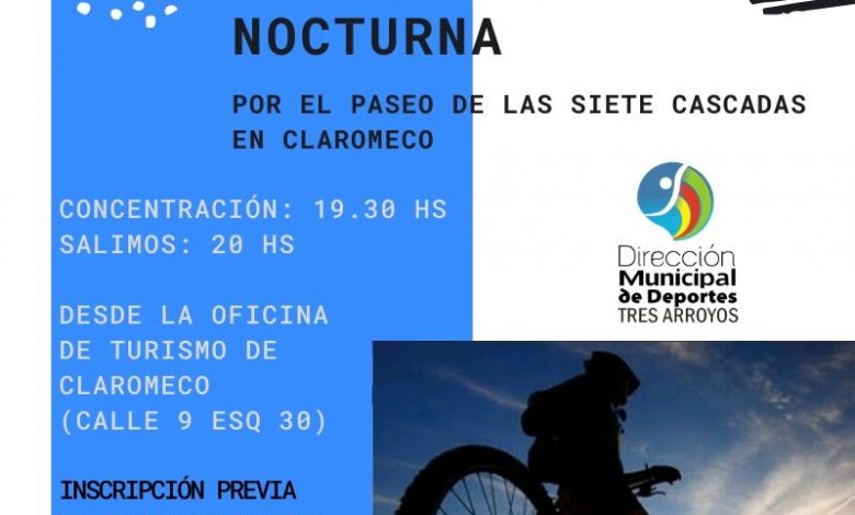 Photo of Bicicleteada nocturna en Claromecó