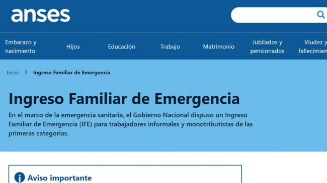 Photo of El 21 de abril comenzarán los pagos del Ingreso Familiar de Emergencia