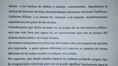 Photo of Desde el Frente de Todos repudian la actitud del Director del Ente Descentralizado
