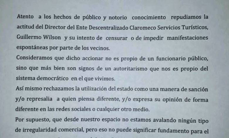 Photo of Desde el Frente de Todos repudian la actitud del Director del Ente Descentralizado