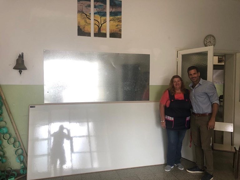 Photo of Donación del Rotary para la extensión de la escuela N° 501