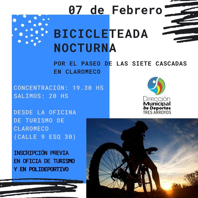 Photo of Bicicleteada nocturna en Claromecó