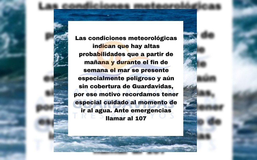 Photo of A estar atentos: Advierten mar peligroso y aún sin cobertura de Guardavidas