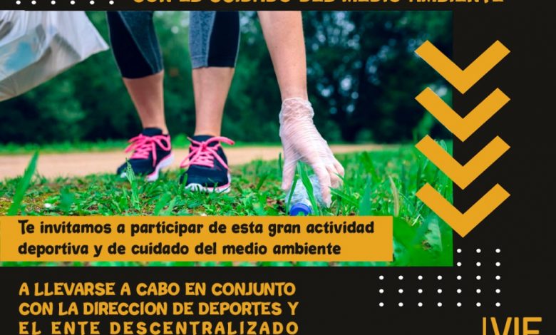 Photo of Deportes y el Ente Descentralizado invitan a desarrollar Plogging
