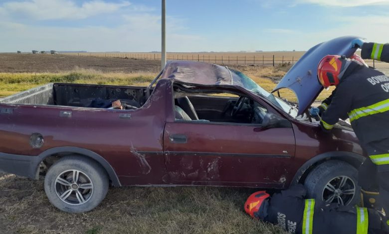 Photo of Vuelco sin heridos graves sobre el camino de Balneario Orense